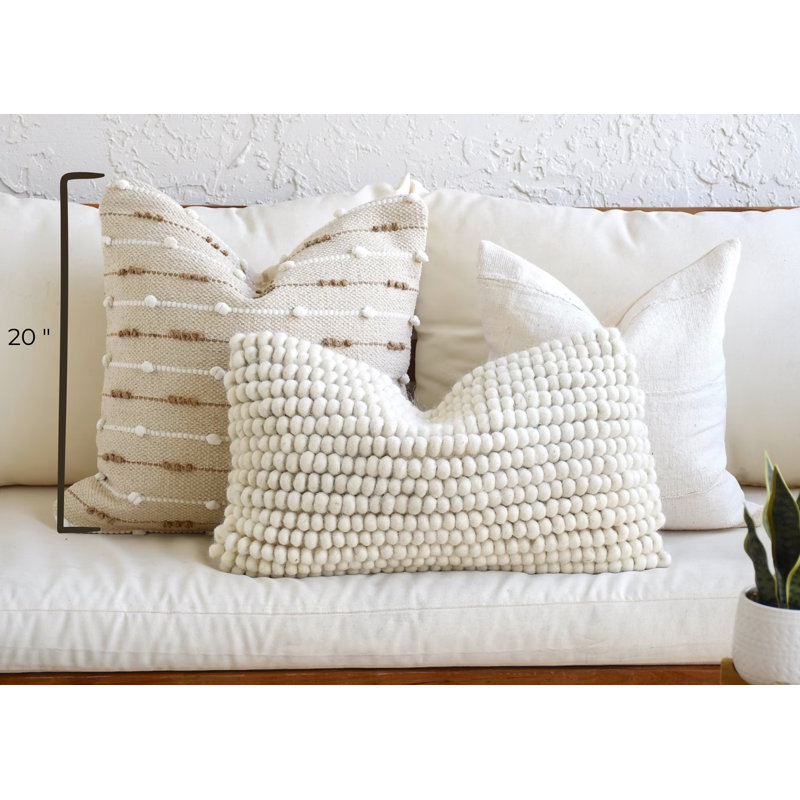 Dakota Fields Candina Textured Cotton Pillow Cover & Reviews Wayfair